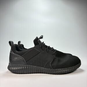 Skechers Cessnock Niehart Black Slip Resistant Work Shoes 77521 Men's Size 13